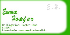emma hopfer business card